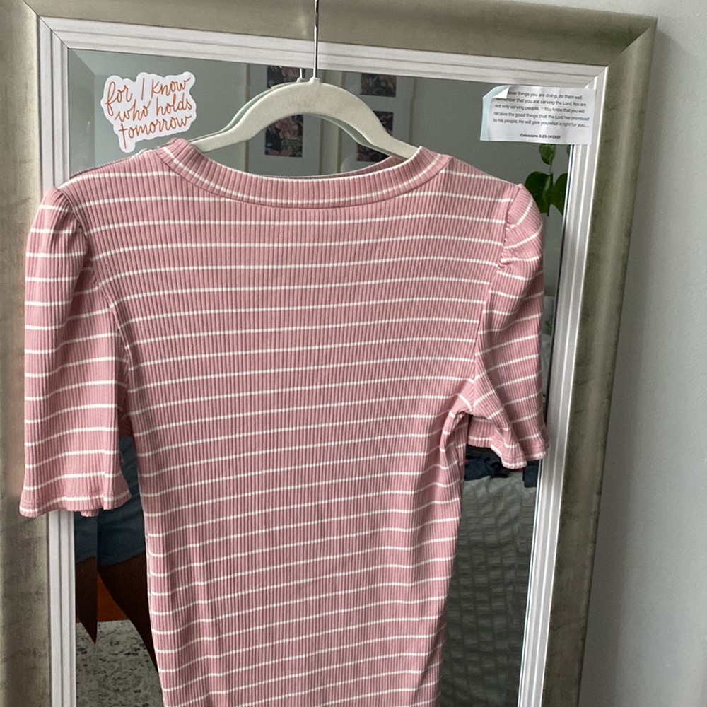 Pink Striped Top - Picture 2 of 4